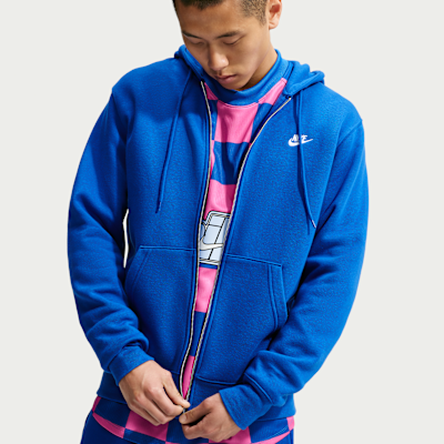 Nike Club Men's Full-Zip Fleece Hoodie. Nike.com